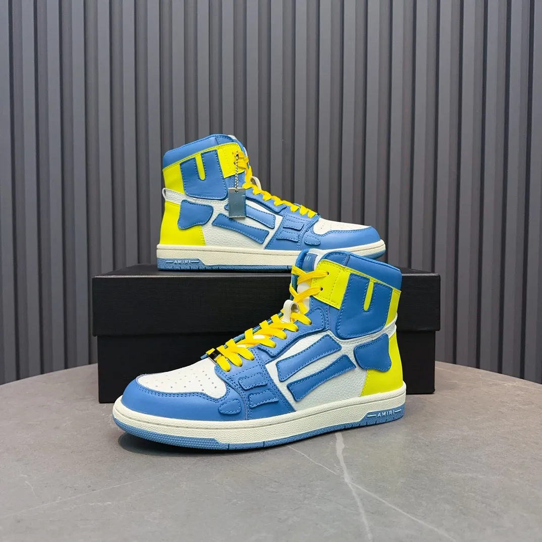 Men's shoes💰620💰 AMIRI AMIRI trendy brand hot sale🔥 Available all year round✅Couples💑 Official website synchronization Imported fabrics 1⃣️ratio 1⃣️Re-engraved, original factory special original sole, 35-45 (38.45. Non-refundable)